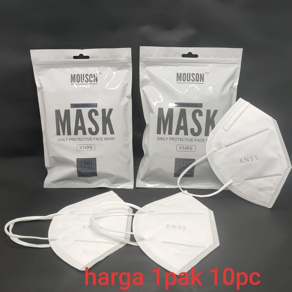 masker mask mouson kn95 5ply isi 10pcs / alat medis / kesehatan / masker