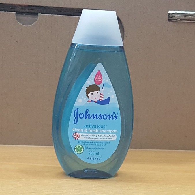 Johnson's active kids soft &amp; smooth shampoo 200ml dan shiny drop conditioner