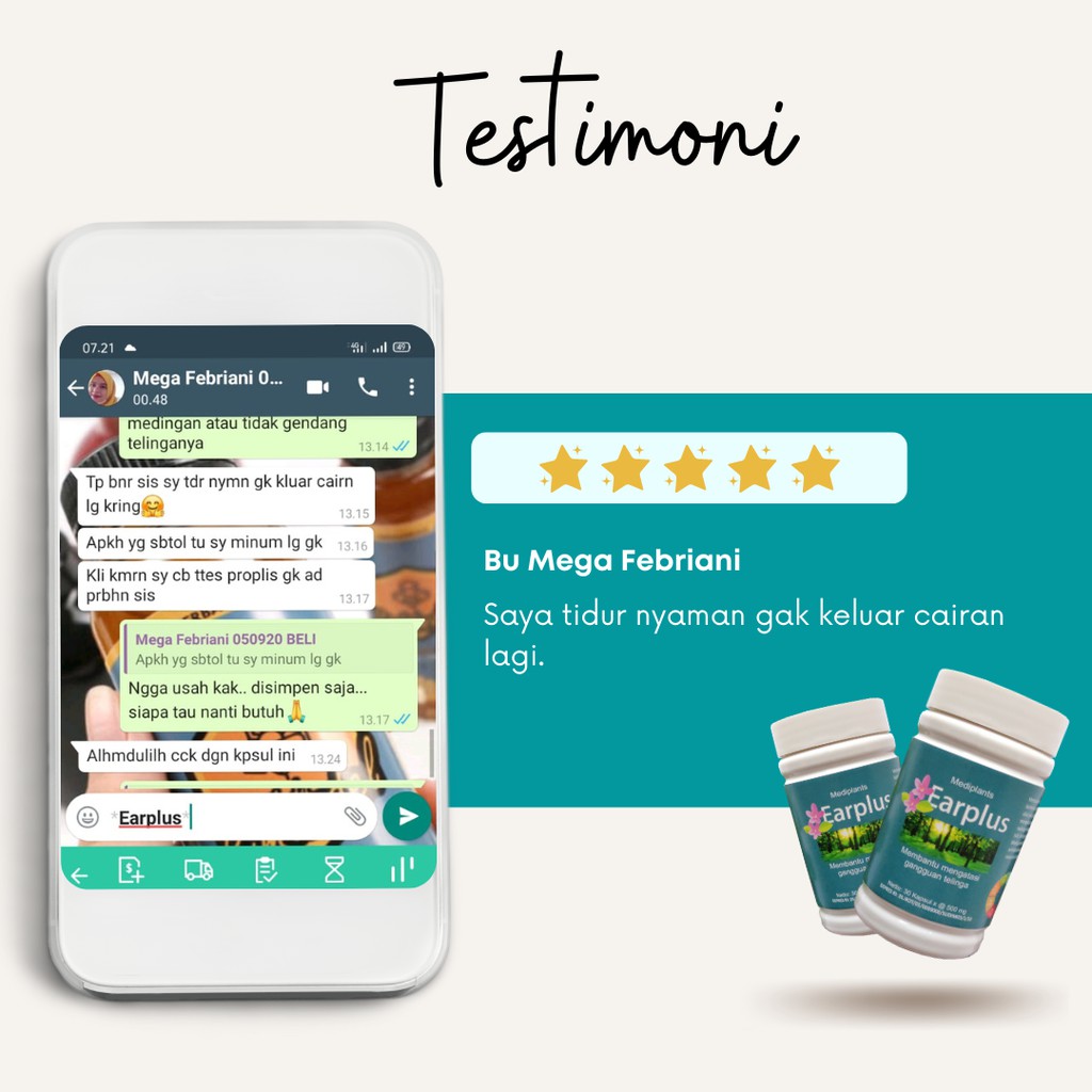 EARPLUS Obat Herbal Telinga Berair