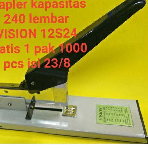 

Big Sale - Stapler jilid Vision 12s24 kapasitas 240 lembar 爽