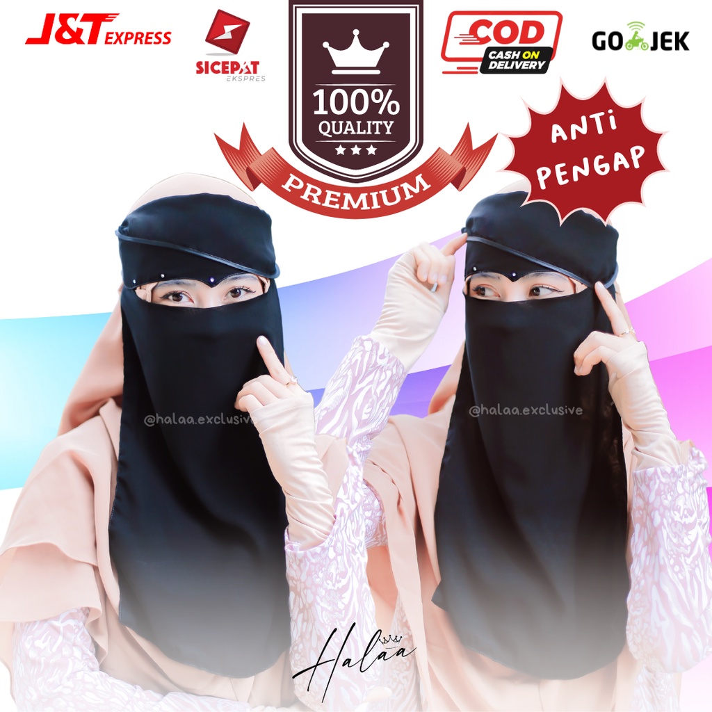 CADAR NIQAB BANDANA PONI EAGLE RAFA SIFON SILKY / SIFON PREMIUM BY HALAA