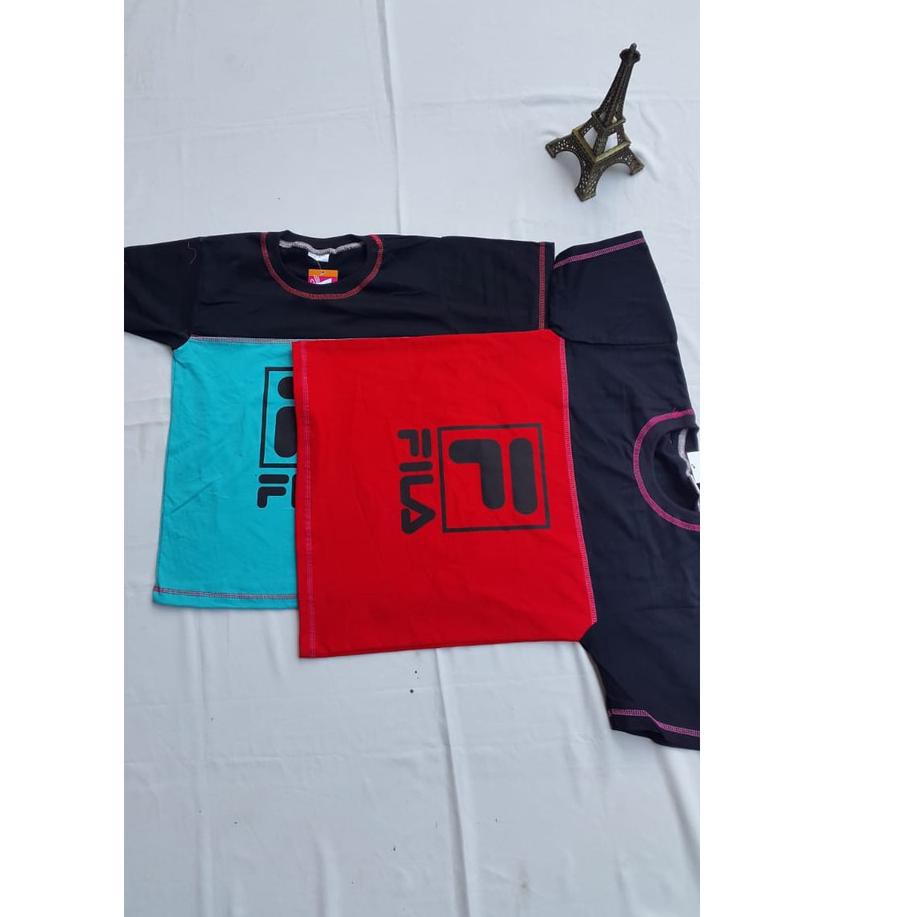 Harga Grosir Kaos Kombinasi Anak Motif Murah Usia Tahun Size S M L Xl Merah Hij Shopee Indonesia