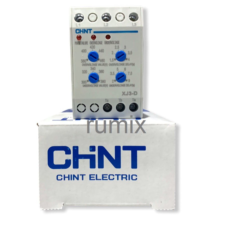 Phase Failure Relay Chint XJ3-D Chint Xj3D 308V AC Over Under Voltage Protector Sequence Original