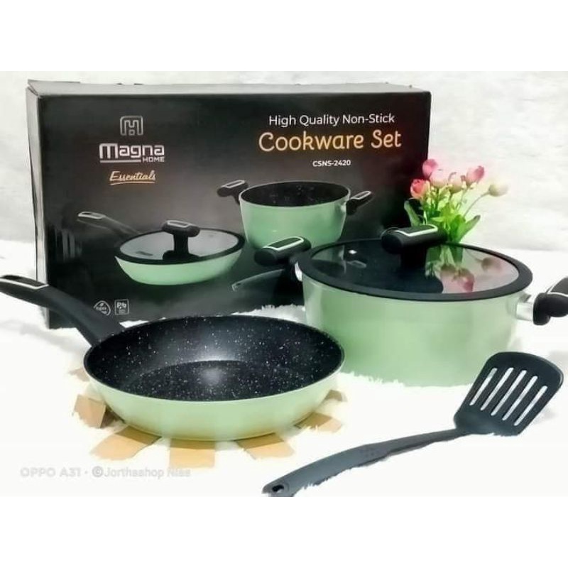 Kendari Panci Magna Set Cookware Anti Lengket