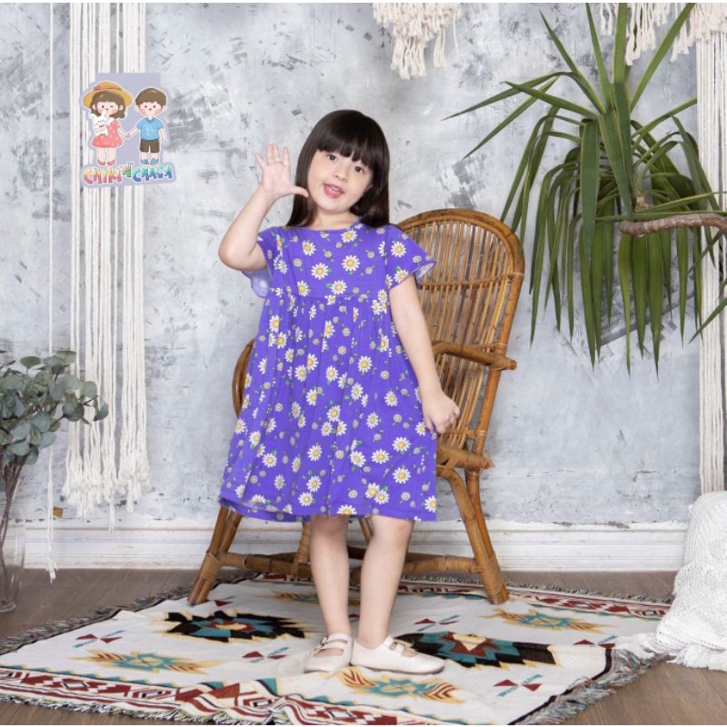 Baju anak harian daster anak chiki n chacha CC02 | daily wear