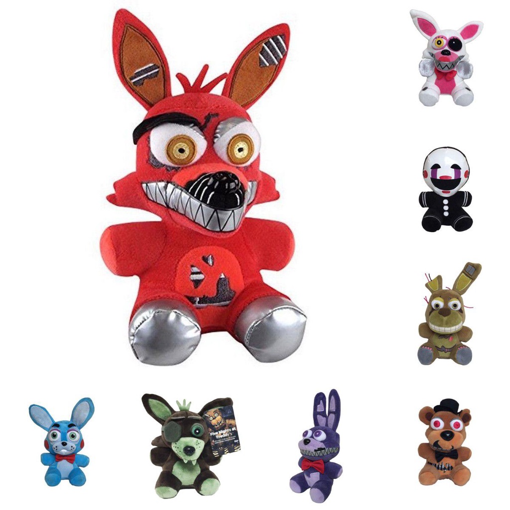 18/25cm Five Nights at Freddy's Boneka Chica Bonnie Foxy Plush Doll Soft Stuffed Toy Kids Gift Mainan