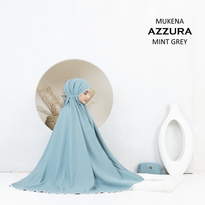 Mukena Cutting Cod Karet Dagu Dagu Terbaru Ramadhan H3L9 Crinkle Branded Tali Resleting Fashion Term