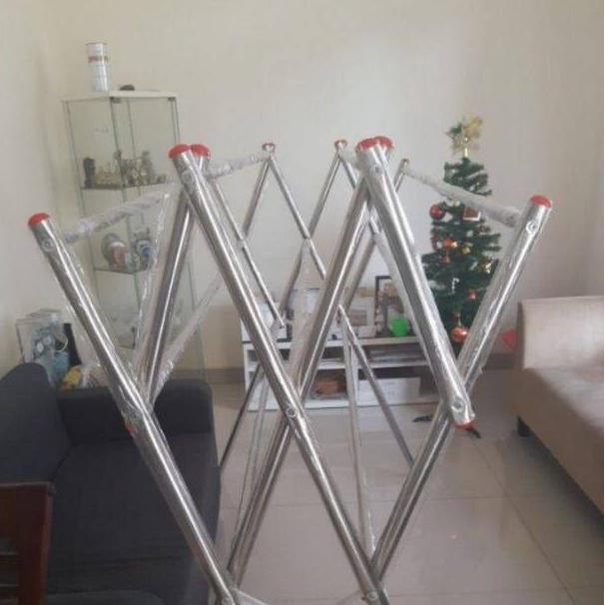 Stok Banyak.. ORIGINAL BINA KARYA - JEMURAN PAKAIAN / JEMURAN BAJU JUMBO  BAHAN STAINLESS / ALMUNIUM