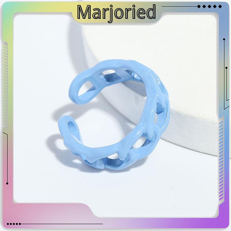 Cincin Rantai Bahan Akrilik Gaya Retro Untuk Aksesoris Perhiasan-MJD