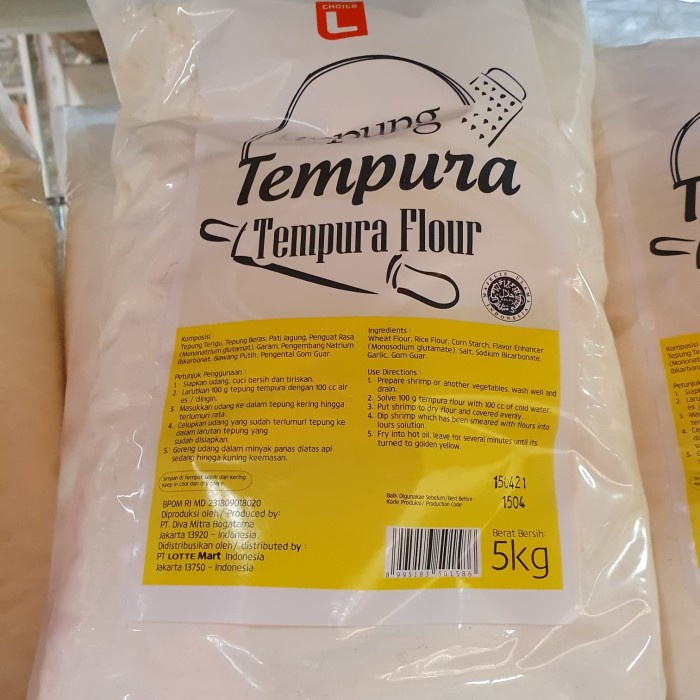

BISA COD Choice L Tepung Tempura 5kg-Tepung Instan 5000gr-Flour-Grosir-Murah