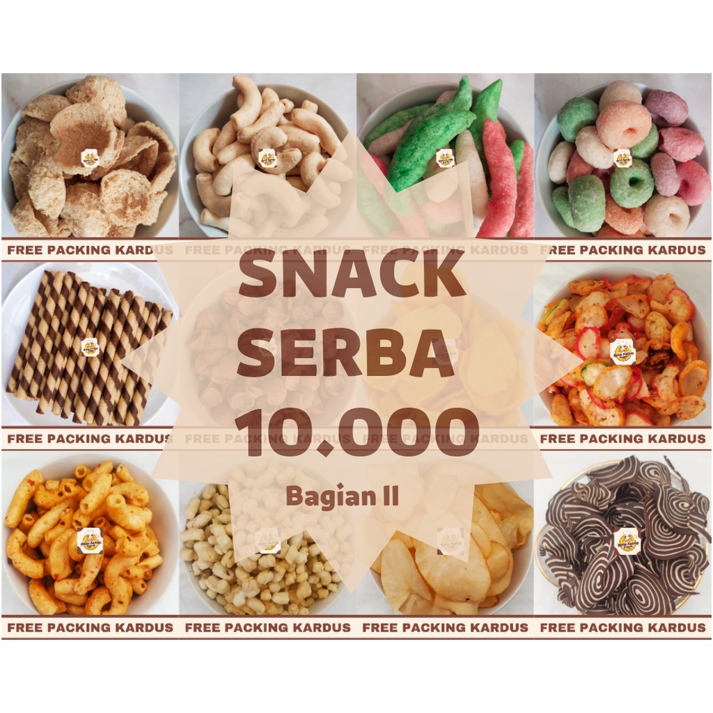 SNACK KILOAN TERMURAH JAJANAN MAKANAN RINGAN / CEMILAN CAMILAN SERBA 10 RIBU