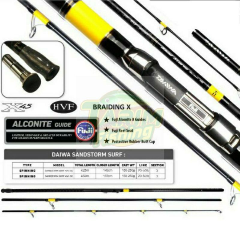 Rod Daiwa Sandstorm Surf | Rod Pasiran | Shore Jigging | Surf Casting