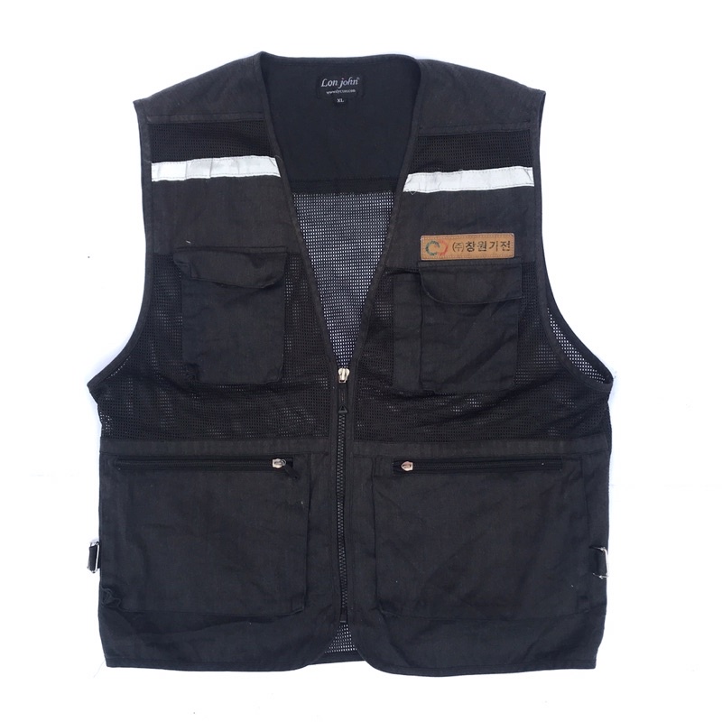 VEST SECOND BLACK 4 POCKET TAG BY LON JOHN