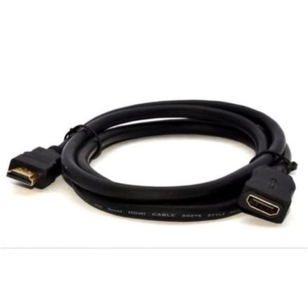 Cable Hdtv extension 1.5m m-f gold 1080p full hd NB for pc laptop tv ps - Kabel hdmi male female 1.5 meter