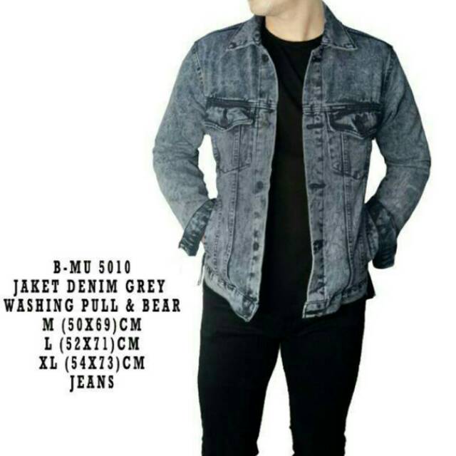 jaket jeans pull and bear