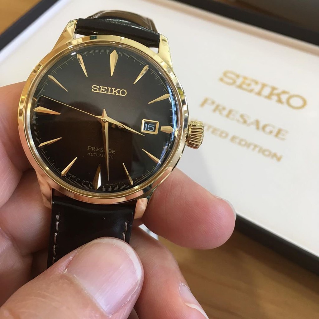 Seiko Presage SRPD36J1 Cocktail Brown Dial - Jam Tangan Pria SRPD36