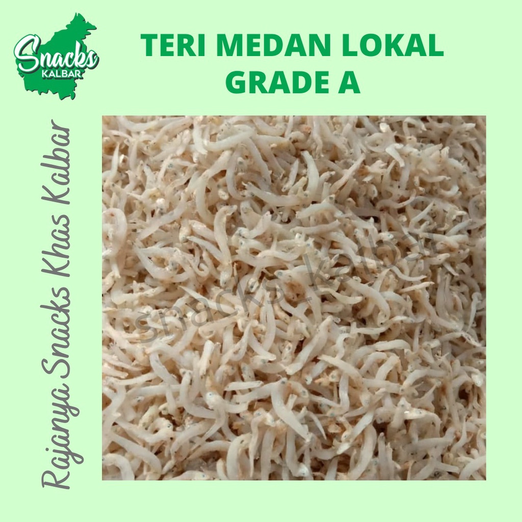 

Ikan Teri Medan Lokal Grade A/ Ikan Teri Nasi/ Ikan Teri Halus 1 kg Asli Pontianak