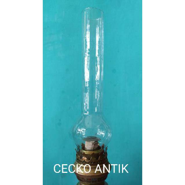 Kaca semprong lampu antik antik jadul minyak tanah kuno