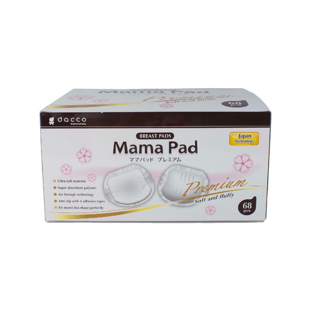 Dacco Mamapad Mama Pad Premium 68 Breastpad Breast Pads isi 68 pcs