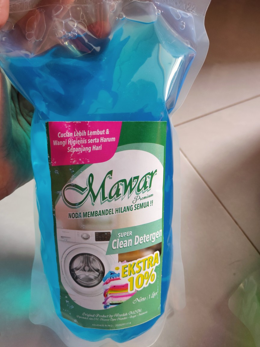 Mawar Super Clean Deterjen Cair 1 Liter Mawar Super Loundry