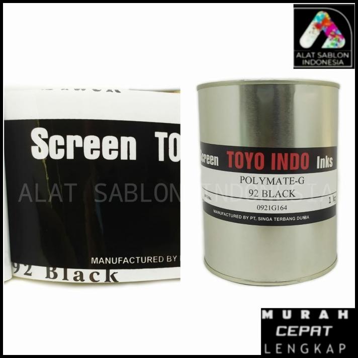 

Vanila | Tinta Polymate Black G92 Hitam Tinta Sablon Plastik 1Kg