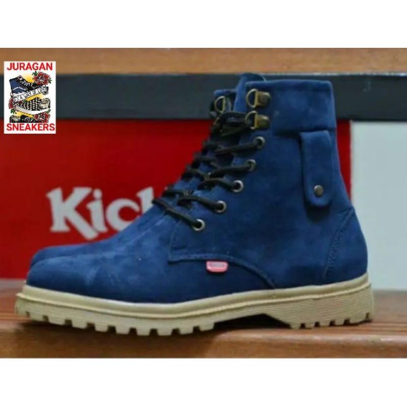 PREMIUM BOOTS Sepatu Boots Wanita Musim Hujan Dan Musim Dingin KICKERS HARAJUKU Sepatu Korea Wanita 