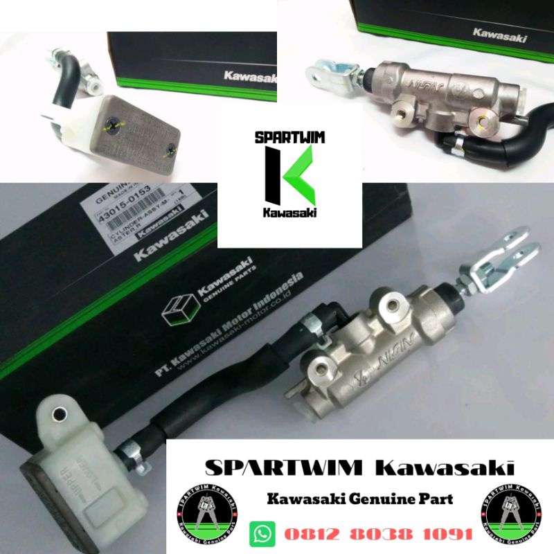 Cylinder assy NISSIN pompa master rem belakang KLX 150 S original kawasaki