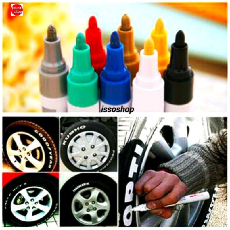 Spidol Ban Mobil/Spidol Ban Motor /Spidol Ban Toyo/Toyo Karet Car Tyre Paint Marker Permanen/Spidol