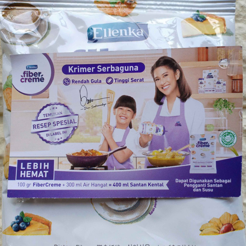 Ellenka Elenka Fiber Creme 100gr Multi Purpose Creamer Krimer Krim Bubuk 100g 100gram 100 g gr gram