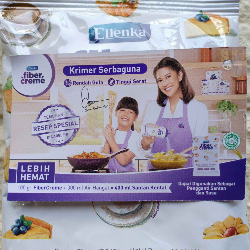 Ellenka Elenka Fiber Creme 100gr Multi Purpose Creamer Krimer Krim Bubuk 100g 100gram 100 g gr gram