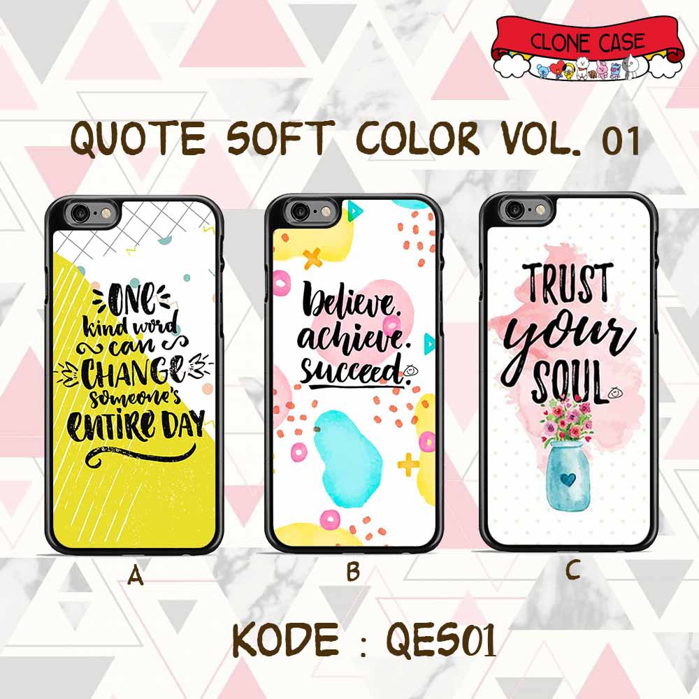 

Quote Pastel Colour - Custom Case - Hardcase Black