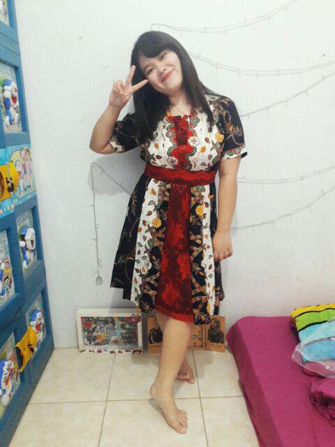 Baju Batik Keluarga Dress Kd Md