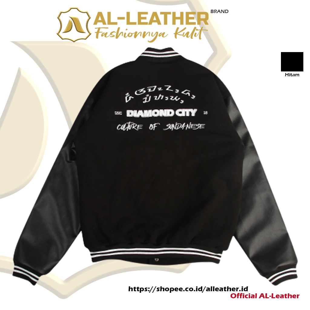 AL-Leather VARSITY JACKET limited edition