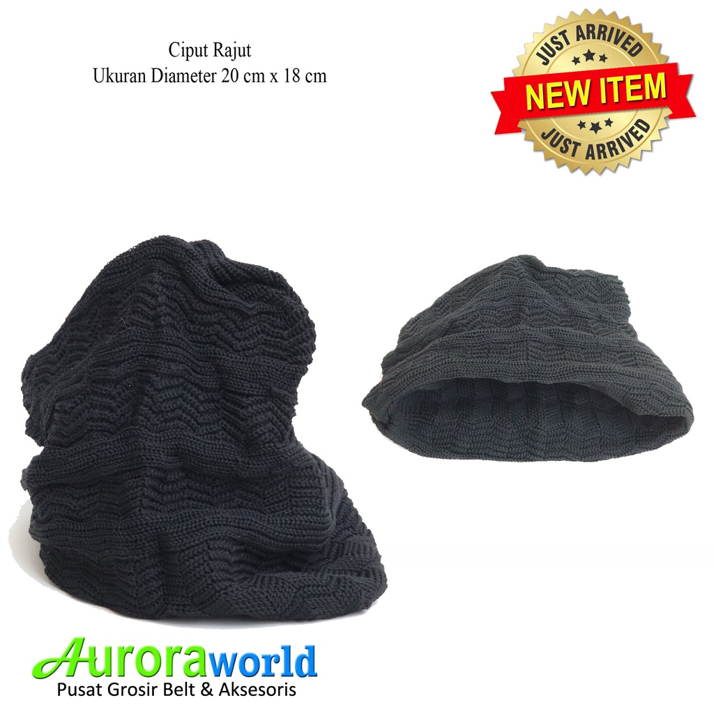 Auroraworld Ciput Rajut Premium Ciput Classic dalaman jilbab inner bandana bahan Tebal
