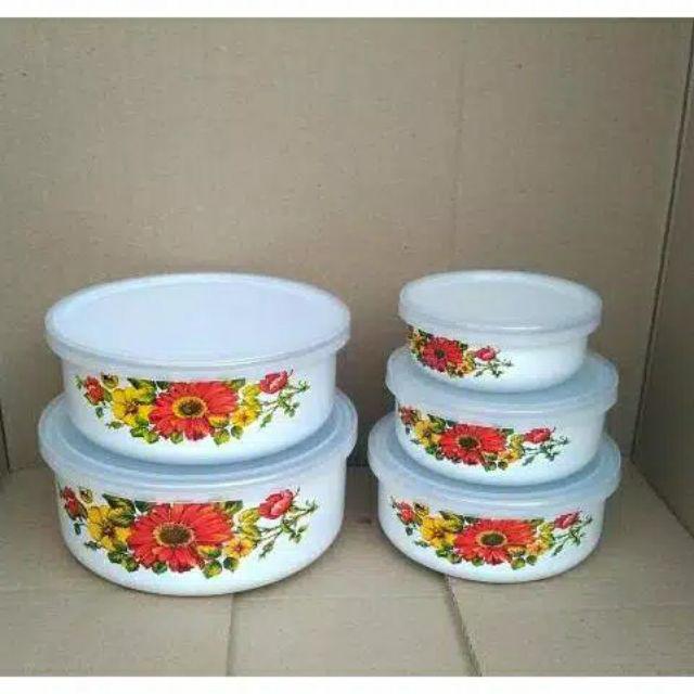 Rantang 5 Pcs Motif/ Mixing Bowl Maspion 5pcs