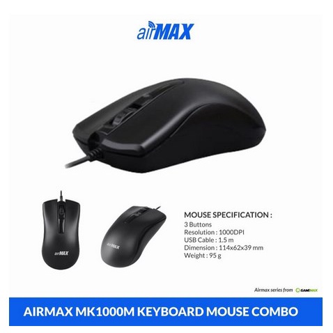 ITSTORE  cod keyboard Mouse USB airmax free Mousepad Speaker combo opaket hemat