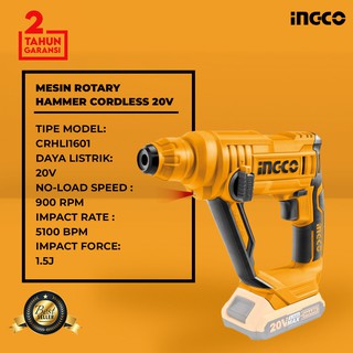 MESIN BOR  ROTARY HAMMER CORDLESS 20V BRUSHLESS BOR  BOBOK 