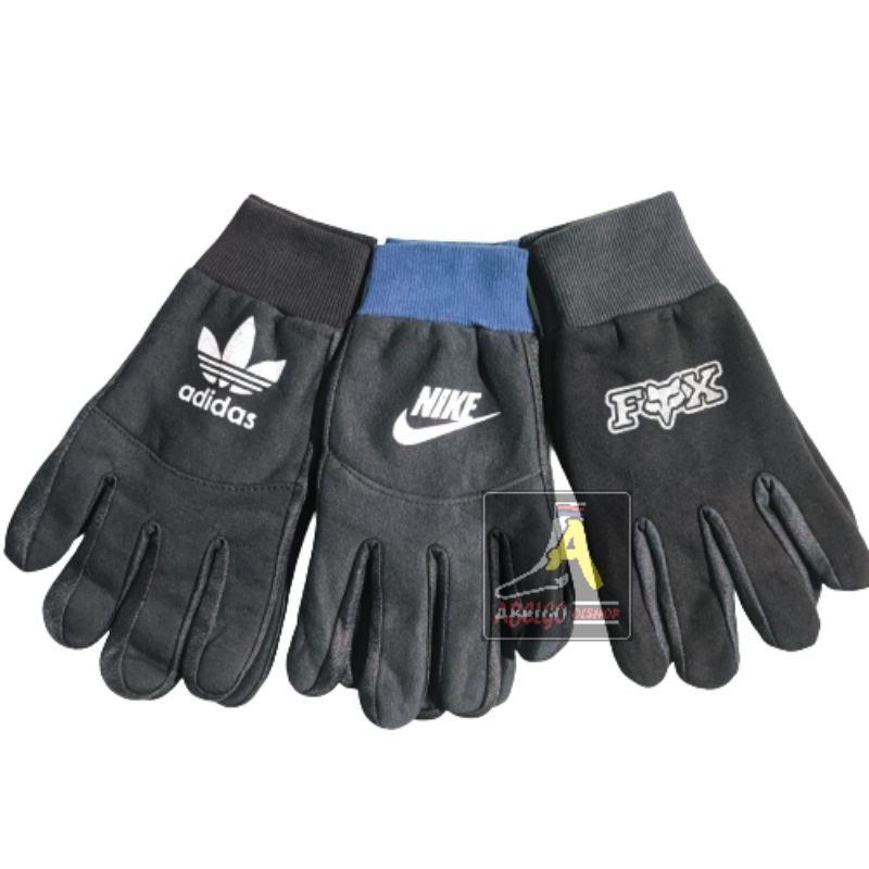 sarung tangan motor panjang full finger/sarung tangan sablon panjang