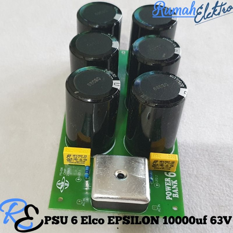 Kit PSU 6 Elco EPSILON 10000uf 63V Dioda Kotak