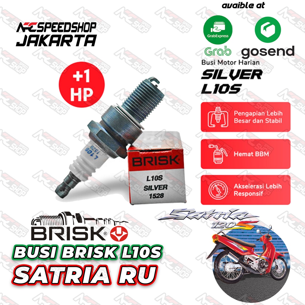 Busi Motor Suzuki Satria RU BRISK Silver L10S