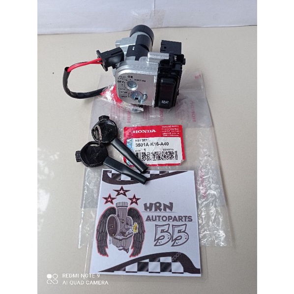 KUNCI KONTAK SET+JOK K16 HONDA SCOOPY FI TANPA REMOT