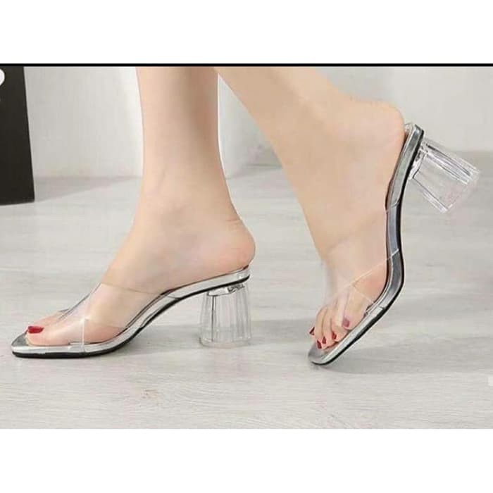 Sandal Hak Tahu Kaca Premium