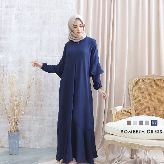 BUSANA MUSLIM TERBARU SETELAN GAMIS KHIMAR ROUSMA MUSTARD YUSHA ILYASA FASHION WANITA