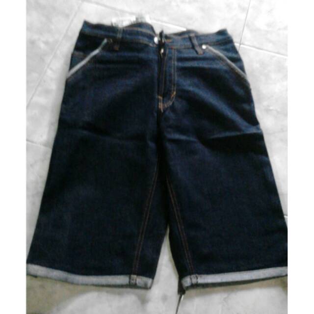 Celana pendek kick denim garmet blue black 27-32