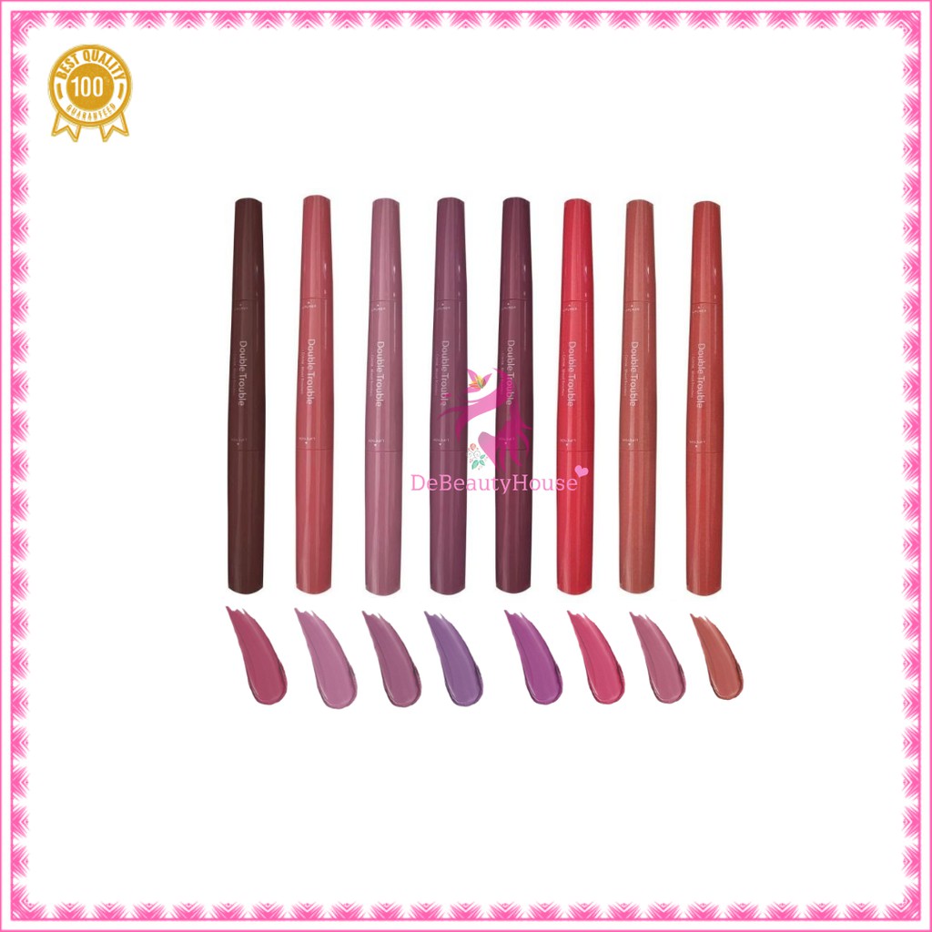 MADAME Gie Double Trouble Creamy - Make Up Lipstick Two In One