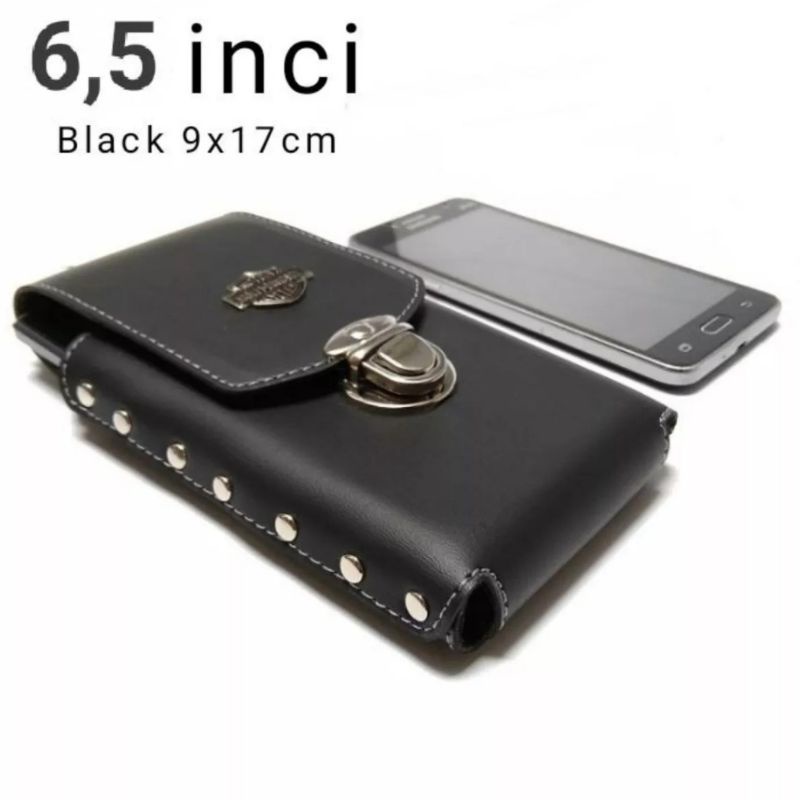 Sarung/Dompet/TasHpPinggangPriaKulit1Slot