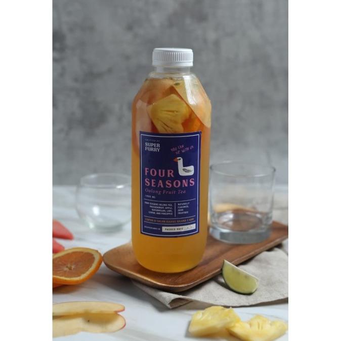 

[ COD ] Four Seasons Oolong Fruit Tea / Teh buah 1Liter PRODUK TERBATAS Kode 688