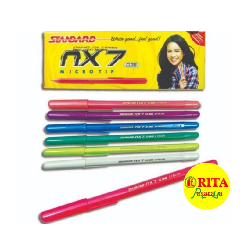 

Standard Ballpoint NX 7 Micro Tip 0,38 12 Pcs