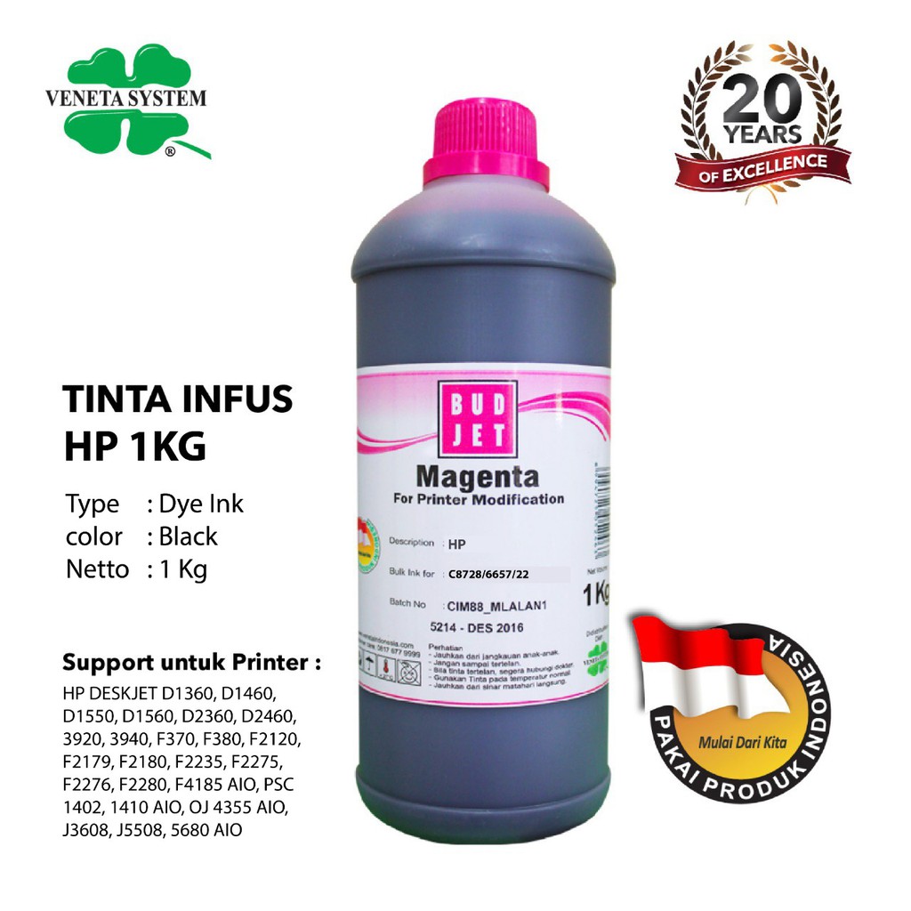 TINTA INFUS UNTUK PRINTER HP 1 KG