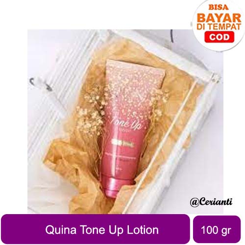 [BPOM] QUINA TONE UP LOTION 100 Gr Brightening &amp; Moisturizing Mencerahkan &amp; Melembabkan-Cerianti